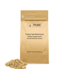 Pure Original Ingredients turkey tail powder bottle for smoothies and beverages