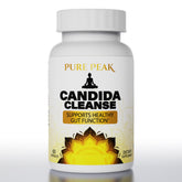Pure Peak Candida Cleanse bottle front for daily gut balance.