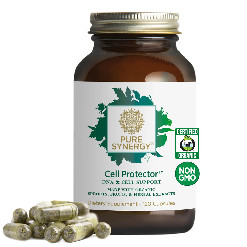 PURE SYNERGY Cell Protector bottle front for daily cellular health support