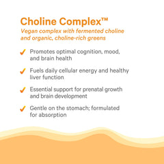 Pure Synergy vegan choline ingredients feature organic greens and sprouts.