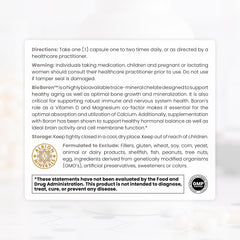 Pure TheraPro Rx Bio Boron label highlighting Bororganic Glycinate.