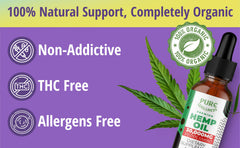 Pure Wellness peppermint flavor hemp oil drops for a refreshing daily routine