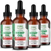Pure Wellness hemp seed oil bottle pour for easy dosing