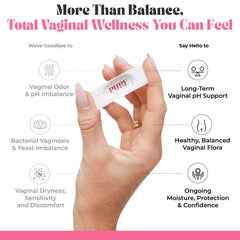 PURE WOMAN 4-in-1 vaginal care for balance, odor, dryness, and hydration.