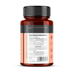 PureClinica hyaluronic acid tablet closeup highlighting 300 mg per tablet.