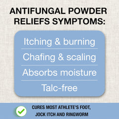 Application on the foot to address athlete's foot symptoms