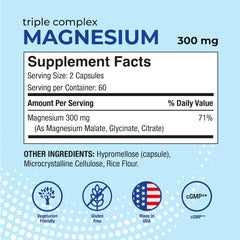 Puregen Labs magnesium blend label closeup with three forms