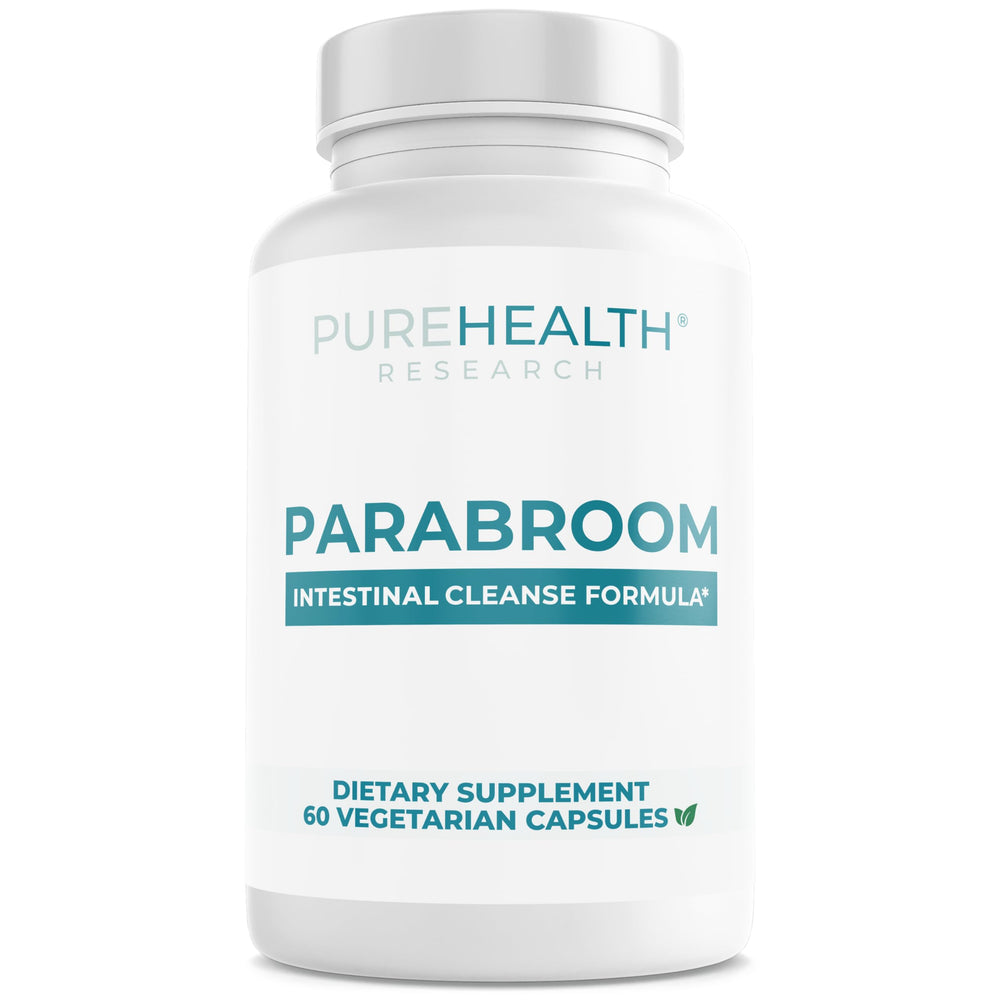 PureHealth Research Parabroom bottle front for daily digestive support
