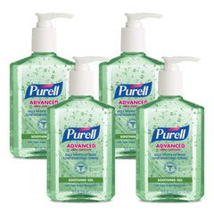 Purell Advanced Hand Sanitizer bottle with pump for quick, everyday hygiene.