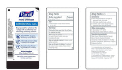 Purell Advanced Hand Sanitizer pump-dispense in use for quick hand refreshment.