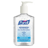 Purell Advanced Hand Sanitizer Refreshing Gel 8 oz bottle ready for quick germ defense