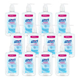 PURELL Advanced Hand Sanitizer refreshing gel bottle with pump for quick sanitizing
