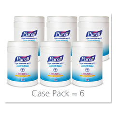 Close-up shows textured wipe and 62% ethyl alcohol ingredient.