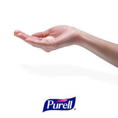 Purell TFX touch-free dispensing system ready for quick hand sanitizing.