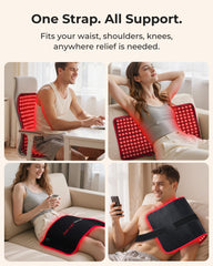 850nm near-infrared light penetrates deeper to relax back muscles.