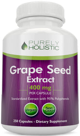 Purely Holistic Grape Seed Extract bottle front signaling high potency