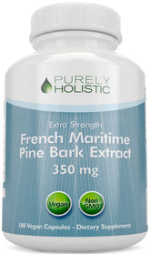 Purely Holistic Pine Bark Extract bottle shown for daily use