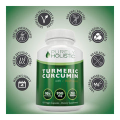 Capsules closeup reveals 700 mg potency with BioPerine for absorption.