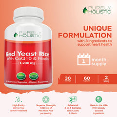 Purely Holistic vegetarian capsules ready for daily use in a bottle.