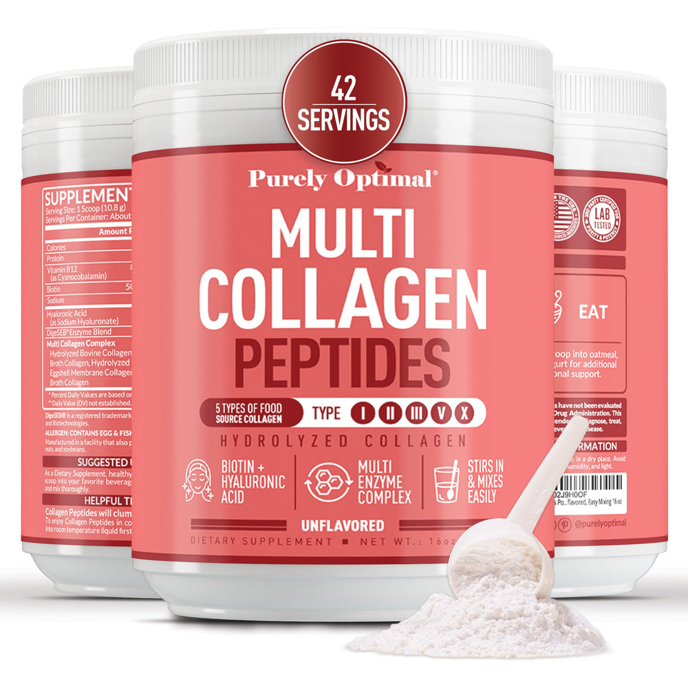 Purely Optimal Multi Collagen Powder tub for daily nourishment