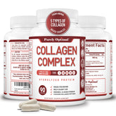 Purely Optimal Premium Multi Collagen bottle on kitchen counter for daily wellness support