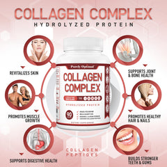 Label shows non-GMO collagen and quality assurance
