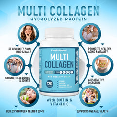 Purely Optimal collagen supports skin, hair, and nails health.