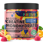 PURESTVITS Creatine Monohydrate Gummies bottle shown for easy energy support during workouts