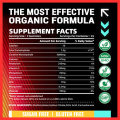 Strawberry orange flavored gummies with electrolyte blend ready to refresh during training