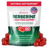 Purify Life GLP1 gummies bottle showing sugar-free convenience for daily use.