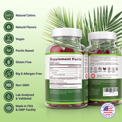 Purify Life Saw Palmetto Gummies packaging highlights vegan gluten-free formula.