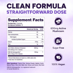 Purify Life Lions Mane gummies berry flavor close-up for focus.