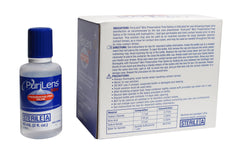 Purilens mini saline bottle pour depicts easy transfer for lens care