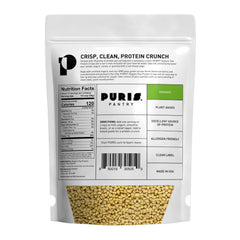 PURIS Organic Pea Protein Crisps closeup texture for on-the-go snacking