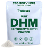 Purisure DHM powder bottle front, signaling premium daily wellness.