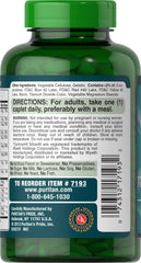 Puritan's Pride ABC Plus caplets held in hand for easy daily routine