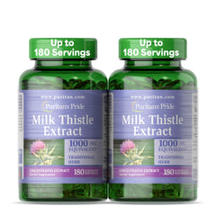 Puritan's Pride Milk Thistle bottle front for liver support