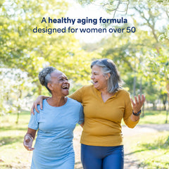 Puritan's Pride Ultra Woman 50+ label highlights bone-support nutrients.
