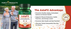 Purity Products AstaFX label closeup with clean manufacturing details