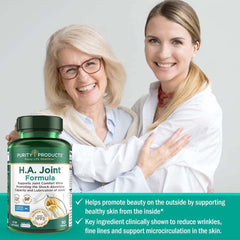 Purity Products HA Joint product scene suggesting improved mobility for daily activities