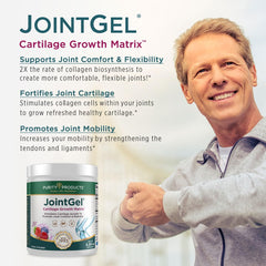 Purity Products JointGel Berry Powder scoop showing flavor and mixability.
