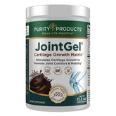 Purity Products JointGel bottle with chocolate powder for daily joint support.