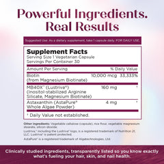 Purity Products MyBiotin ProClinical daily dosing hand taking capsule for a simple routine.