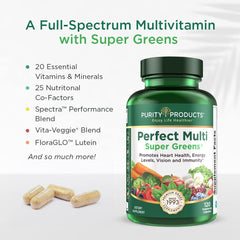 Purity Products Perfect Multi Super Greens serving spoon demonstrates convenient daily serving.