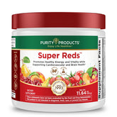 Purity Products Super Reds powder bottle shows convenient daily antioxidant support.