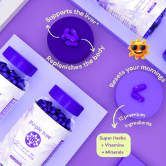 Purple Tree Willow Bark ingredient highlighting natural wellness support.