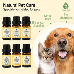 Pursonic Pet-Friendly Aromatherapy Sweet Orange bottle adds uplifting citrus.