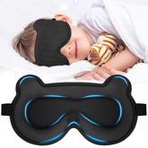 Pyopbow mascara oso 3D para dormir ofrece libertad ocular.