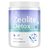 Pyralvexithon all-in-one detox powder bottle on a kitchen counter for daily gut support.