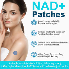 PYUNZGO NAD+ Patch worn for 8 hours demonstrates long-lasting release.